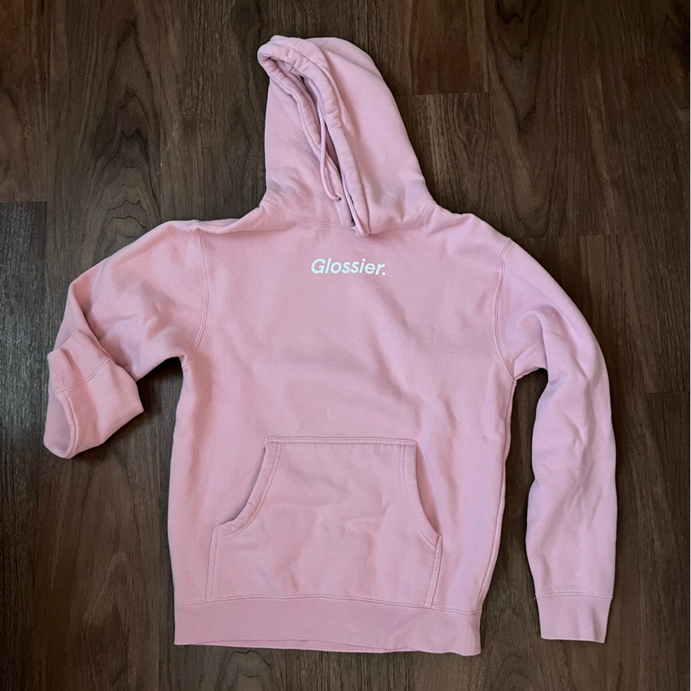 Glossier Original Pink Hoodie